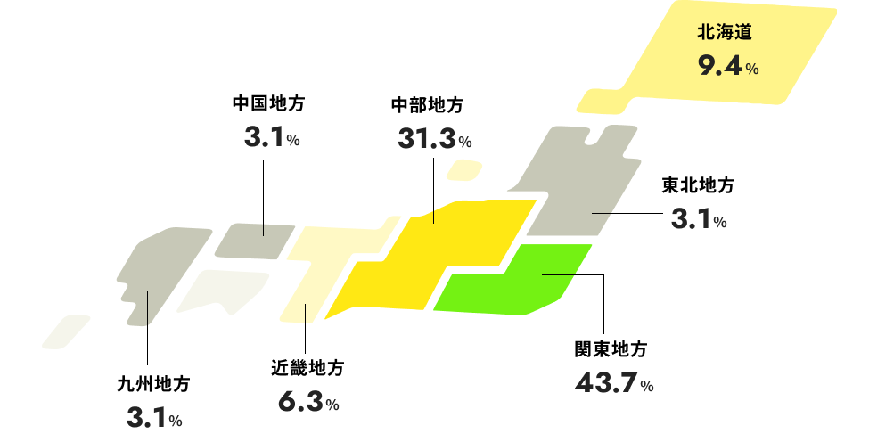 出身地を表す地図画像